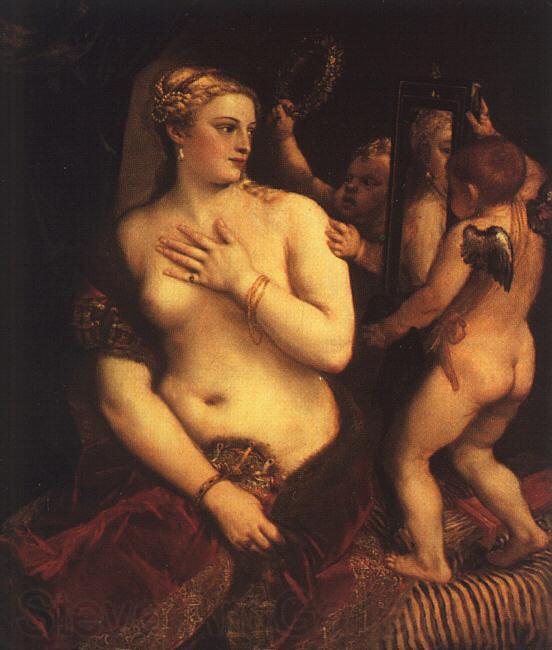  Titian Venus with a Mirror Spain oil painting art